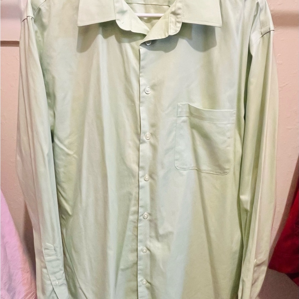 Pronto Uomo Mint Green Casual Button Down Shirt